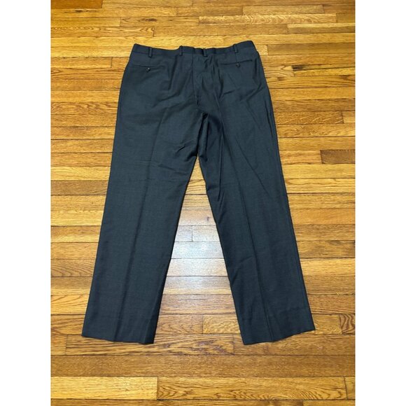 Lauren Ralph Lauren Mens Dress Pants Sz 42x33 Gray Wool & Cashmere Pleated - Picture 5 of 7